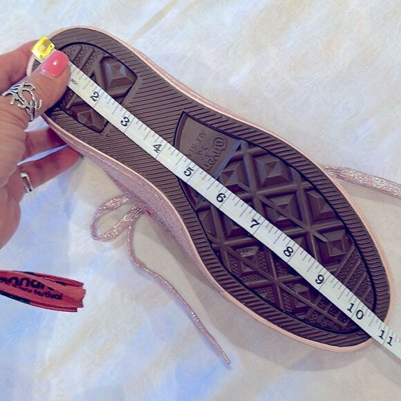 Converse Pink Glitter Athletic Shoes All Star Chuck’s Men’s 7 Women’s 9 - Picture 14 of 14